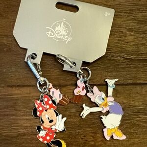 Disney parks friendship keychain Minnie and Daisy Colorful Keychain Duo